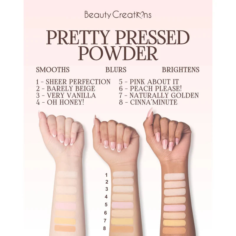 Beauty Creations Pretty Pressed - Polvo Fijador Compacto