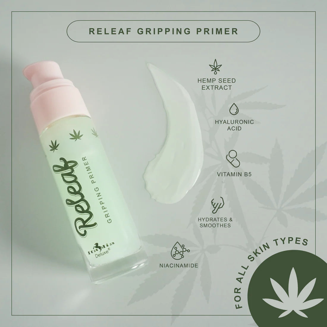 Italia Deluxe Releaf Gripping Primer - Primer Hidratante
