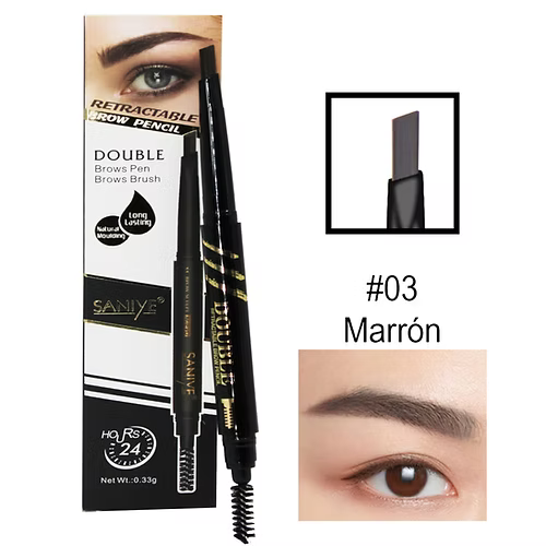 Saniye Duo Brow Pencil - Lápiz Duo Retráctil Para Ceja