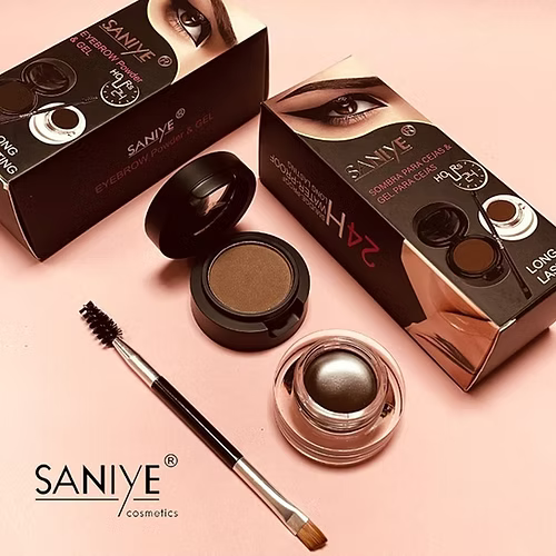 Saniye - Delineador Gel + Sombra Para Cejas